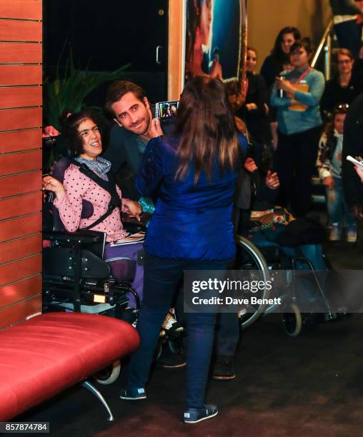 Jake Gyllenhaal attends a Screen Talk at the 61st BFI London Film Festival on October 5, 2017 in London, England.