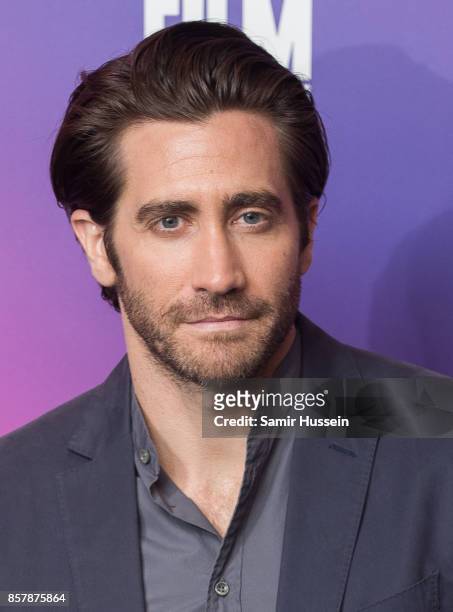Jake Gyllenhaal attends a Screen Talk at the 61st BFI London Film Festival on October 5, 2017 in London, England.