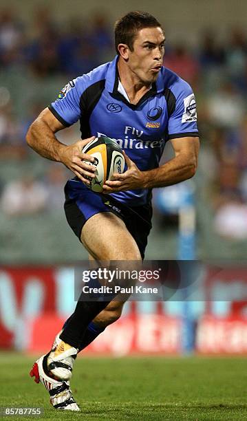 Scott Staniforth of the Force in action during the round eight Super 14 match between the Western Force and the Reds at Subiaco Oval on April 3, 2009...