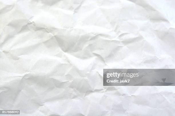 crumpled paper - paper wrinkled stock-fotos und bilder