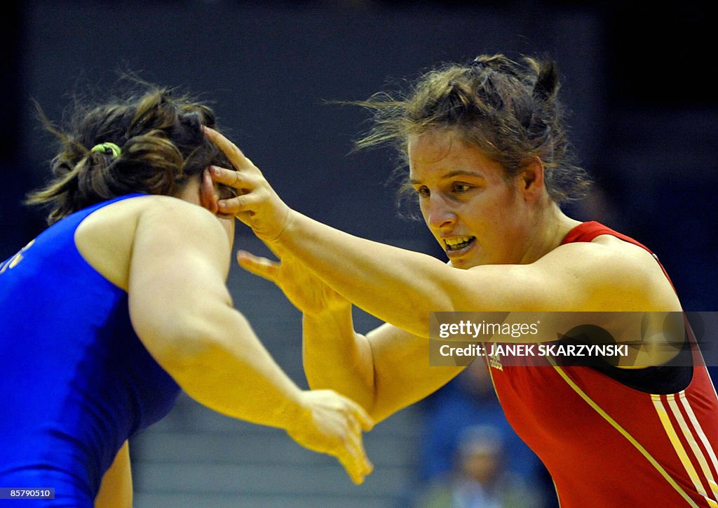 Female wrestler Marina Gastl of Austria