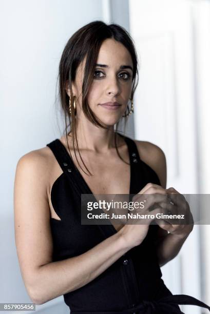 Macarena Garcia is seen posing during a portrait session at Maria Cristina Hotel on September 28, 2017 in San Sebastian, Spain.