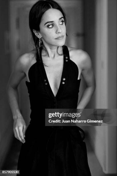 Macarena Garcia is seen posing during a portrait session at Maria Cristina Hotel on September 28, 2017 in San Sebastian, Spain.