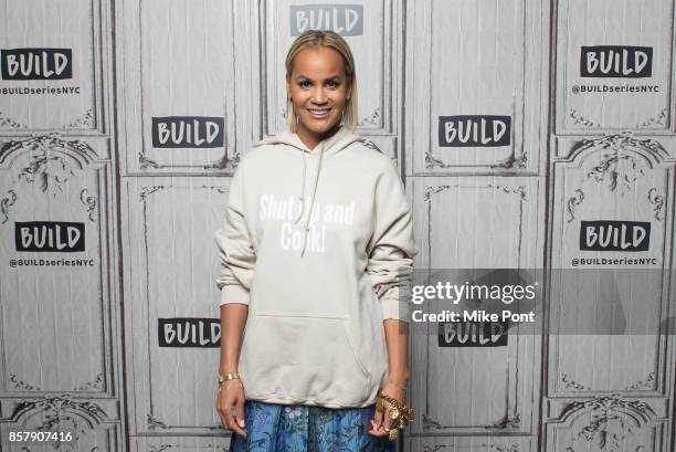 Erica Reid visits Build Studio to discuss her book "Shut Up and Cook!" at Build Studio on October 5, 2017 in New York City.