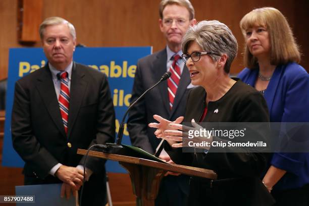 Sen. Lindsey Graham , Family Research Council President Tony Perkins, Sen. Joni Ernst , National Right to Life President Carol Tobias and other...