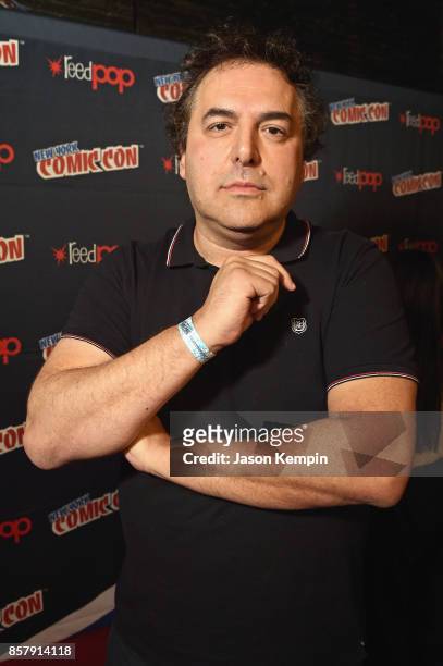 Voice actor Tom Scharpling attends t the Steven Universe Panel during New York Comic Con 2017 - JK at Hammerstein Ballroom on October 5, 2017 in New...