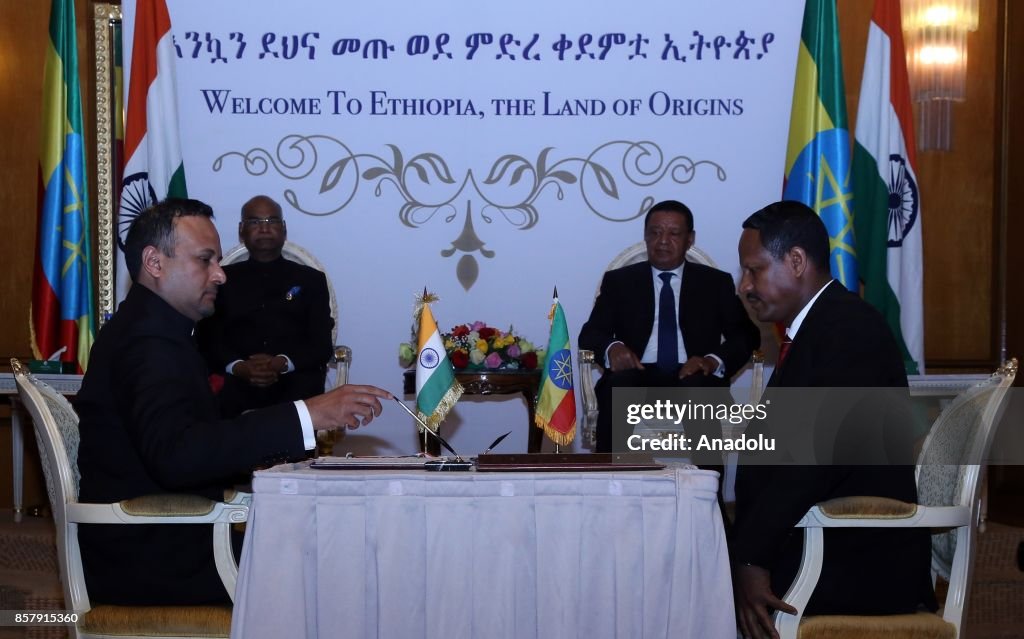President of India, Ram Nath Kovind in Ethiopia