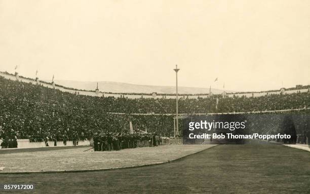 After King George I of Greece had officially opened the first Summer Olympic Games in the Panatheniac Stadium in Athens before a capacity crowd of...