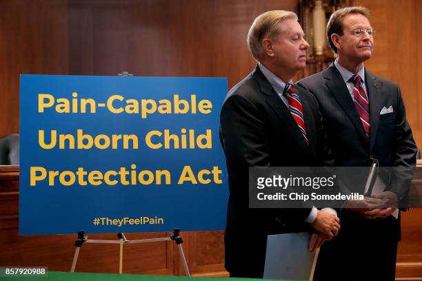 Sen. Lindsey Graham is joined by Family Research Council President Tony Perkins while introducing the Senate version of the 'Pain Capable Unborn...