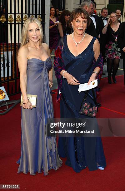 Lynsey De Paul and Ester Rantzen attend the Galaxy British Book Awards at Grosvenor House on April 3, 2009 in London, England.