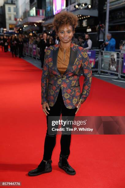 Director Dee Rees attends the Royal Bank of Canada Gala & European Premiere of "Mudbound" during the 61st BFI London Film Festival on October 5, 2017...