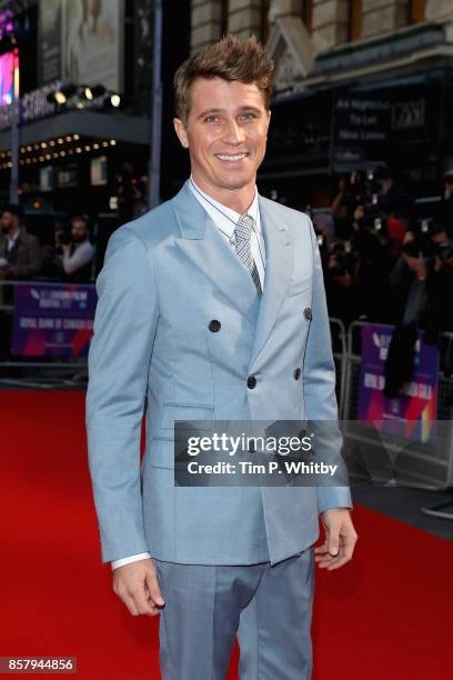 Actor Garrett Hedlund attends the Royal Bank of Canada Gala & European Premiere of "Mudbound" during the 61st BFI London Film Festival on October 5,...