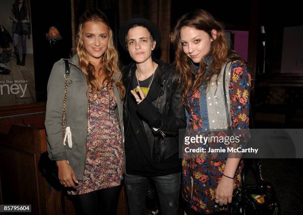 Designer Charlotte Ronson, DJ Samantha Ronson and Cory Kennedy attend the I "Heart" Ronson launch party presented by Charlotte Ronson and JCPenney,...
