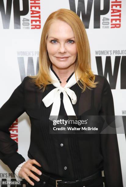 Marg Helgenberger attends the WP Theater production of 'What We're Up Against' Photo Calll at WP Theater Office on October 5, 2017 in New York City.
