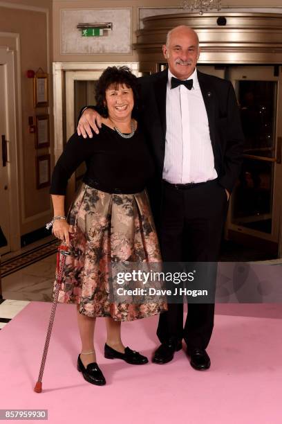 Janis Winehouse and guest attend the Amy Winehouse Foundation Gala at The Dorchester on October 5, 2017 in London, England.