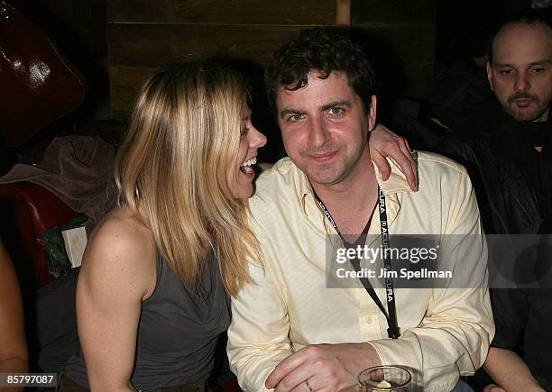 Actress Dana Eskelson and Director Jay DiPietro attend the premiere party for "Peter & Vandy" during the 14th annual Gen Art Film Festival presented...