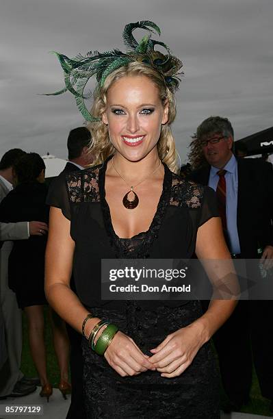 Ali Mutch is seen during the Golden Slipper Day 2009 at Rosehill Gardens on April 4, 2009 in Sydney, Australia.