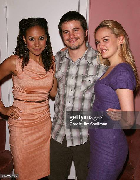 Actors Tracie Thoms, Jason Ritter and Jess Weixler attend the premiere party for "Peter & Vandy" during the 14th annual Gen Art Film Festival...