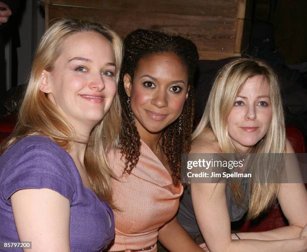 Actors Jess Weixler, Tracie Thoms and Dana Eskelson attend the premiere party for "Peter & Vandy" during the 14th annual Gen Art Film Festival...