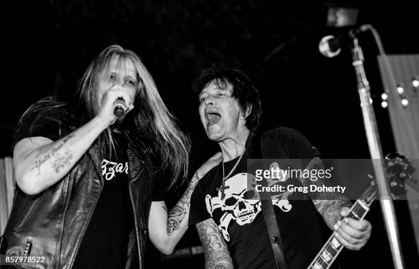 Singer Sebastian Bach and Guitarist Billy Morrison perform at the UCLA Operation Mend 10 Year Anniversary at the Home of Founder Ron Katz Sponsored...