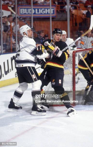 Jimmy Carson of the Los Angeles Kings on March 6, 1993 at the Great Western Forum in Inglewood, California.