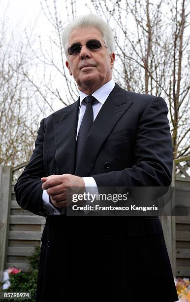 Max Clifford leaves the family home of television celebrity Jade Goody for her funeral service on April 4, 2009 in Waltham Abbey, England. Reality TV...