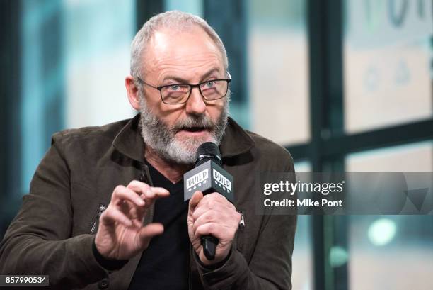 Liam Cunningham visits Build Studio to discuss "Philip K. Dick's Electric Dreams" at Build Studio on October 5, 2017 in New York City.