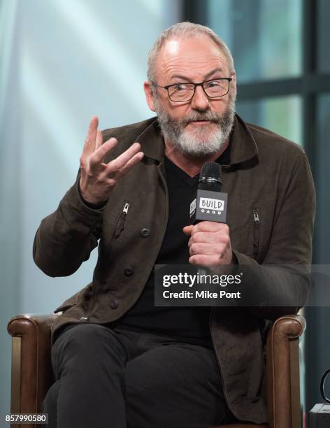 Liam Cunningham visits Build Studio to discuss "Philip K. Dick's Electric Dreams" at Build Studio on October 5, 2017 in New York City.