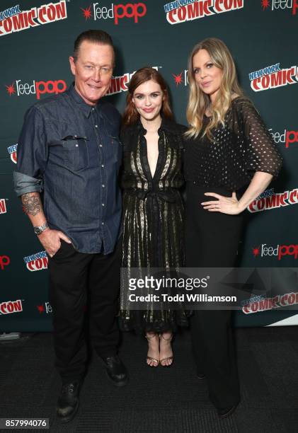 Robert Patrick, Holland Roden and Kristin Bauer van Straten attend Amazon Prime Video's Lore New York Comic Con 2017 Autograph Signing at The Jacob...