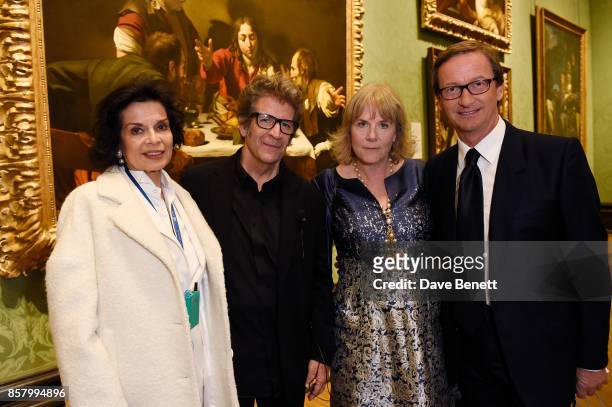 Bianca Jagger, Robert Longo, Hannah Rothschild, Chair of the Board of Trustees, National Gallery and Thaddaeus Ropac attend 'Unexpected View'...