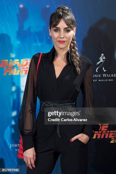 Irene Arcos attends 'Blade Runner 2049' premiere at the Callao cinema on October 5, 2017 in Madrid, Spain.