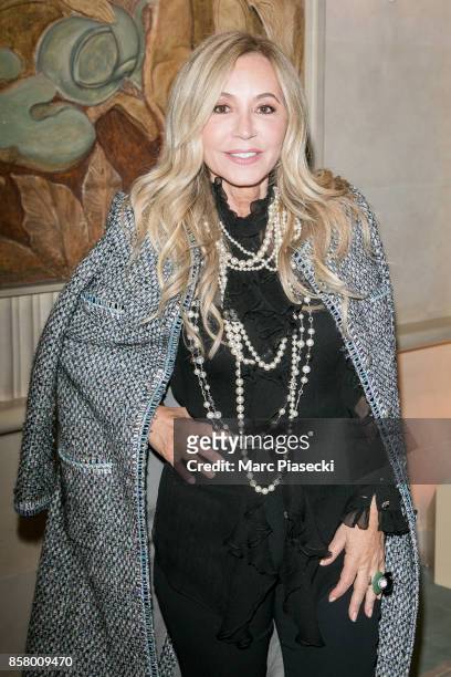 Anastasia Soare attends the launch of 'Forbes Magazine' France at Hotel Meurice on October 5, 2017 in Paris, France.