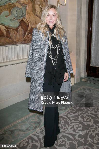 Anastasia Soare attends the launch of 'Forbes Magazine' France at Hotel Meurice on October 5, 2017 in Paris, France.