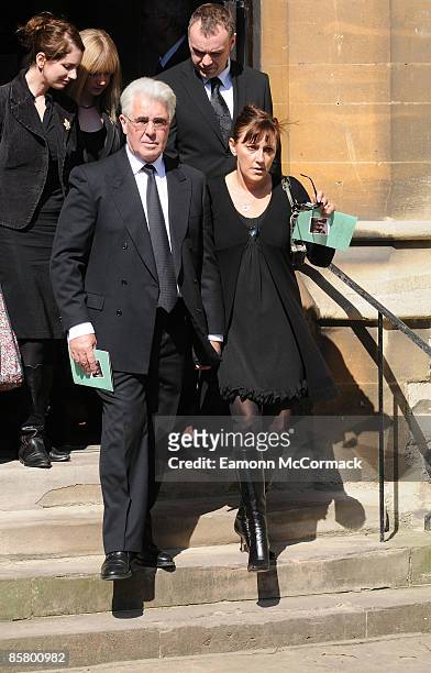 Max Clifford and Jo Westwood attends Funeral service of Television celebrity Jade Goody on April 4, 2009 in Waltham Abbey, England. Reality TV Star...