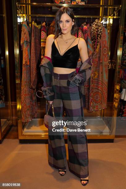 Lilah Parsons attends the opening of 'Notes From A Misunderstood Weed', a collaboration between Jacapo Etro and Welsh artist Dan Rees, at Etro Old...