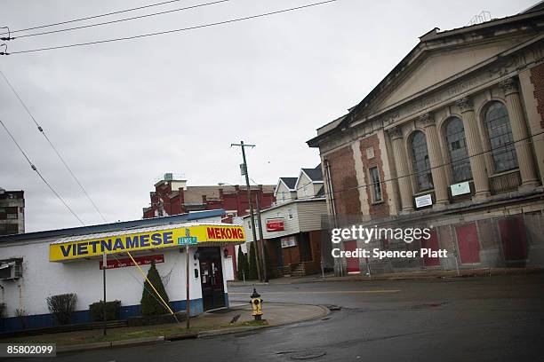 Vietnamese restaurant is seen down the street from the home of home of Linh Voong, who is accused of killing 13 people in an immigration community...