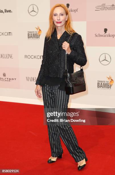 Andrea Sawatzki arrives at Tribute To Bambi at Berlin Station on October 5, 2017 in Berlin, Germany.
