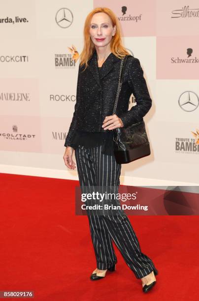 Andrea Sawatzki arrives at Tribute To Bambi at Berlin Station on October 5, 2017 in Berlin, Germany.