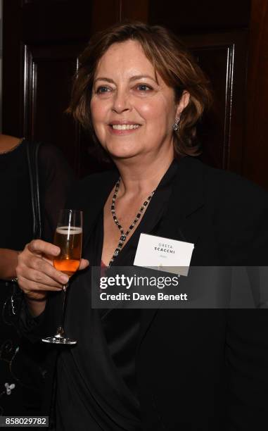 Greta Scacchi attends the Academy of Motion Picture Arts and Sciences new members party at Spencer House on October 5, 2017 in London, England.