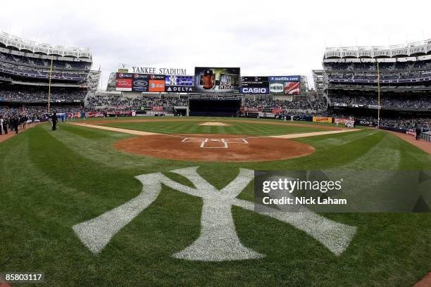 General view prior to the game between the New York Yankees and the Chicago Cubs during their game on April 4, 2009 at Yankee Stadium in the Bronx...