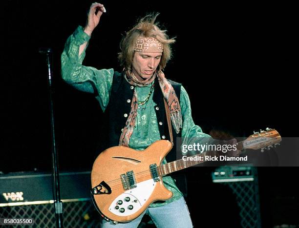 Singer/Songwriter Tom Petty of Tom Petty and The Heartbreakers perform at Lakewood Amphitheater in Atlanta Georgia April 15, 1995