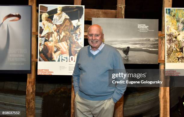 Producer Michael Lynne attends the Pre Opening Toast Poster Exhibition during Hamptons International Film Festival 2017 - Day One at Mulford Farm on...