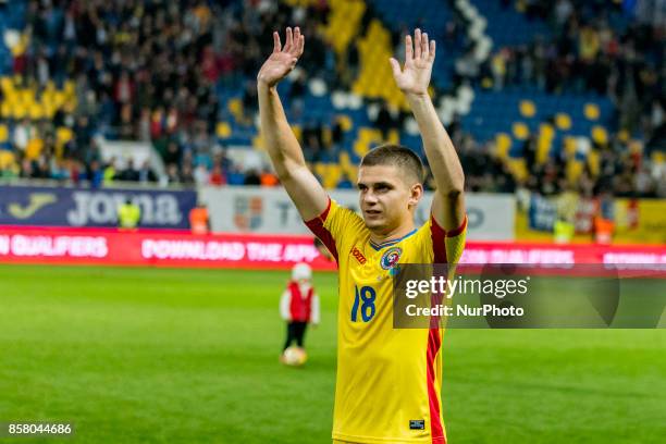 Razvan Marin after the World Cup qualifying campaign 2018 game between Romania and Kazakhstan at Ilie Oana Stadium, Ploiesti, Romania on 5 October...