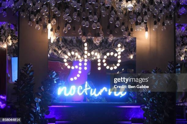 The overall general view at the the launch of ghd hair North America Nocturne Holiday Campaign with Olivia Culpo & Justine Marjan on October 5, 2017...