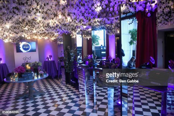 The overall general view at the the launch of ghd hair North America Nocturne Holiday Campaign with Olivia Culpo & Justine Marjan on October 5, 2017...