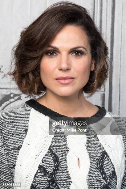 Lana Parrilla visits Build Studio to discuss "Once Upon A Time" at Build Studio on October 5, 2017 in New York City.