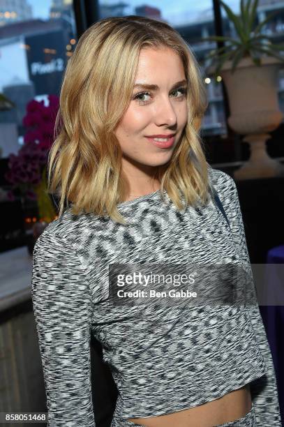 Guest attends the launch of ghd hair North America Nocturne Holiday Campaign with Olivia Culpo & Justine Marjan on October 5, 2017 in New York City.