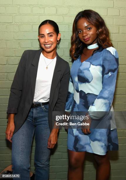 Guests attend the launch of ghd hair North America Nocturne Holiday Campaign with Olivia Culpo & Justine Marjan on October 5, 2017 in New York City.