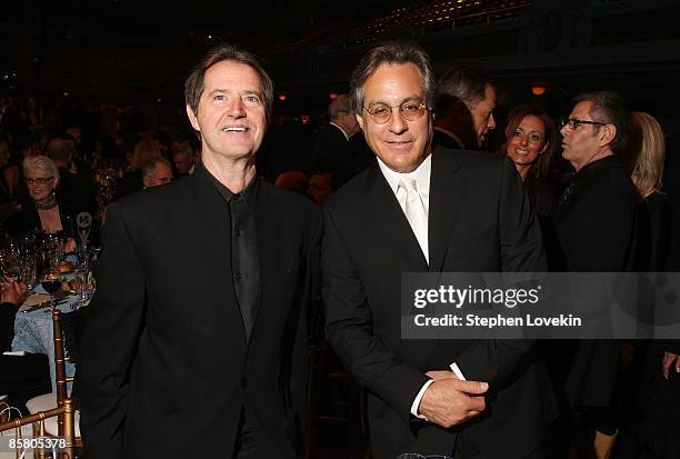 Garry Tallent and Max Weinberg attend the 24th Annual Rock and Roll Hall of Fame Induction Ceremony at Public Hall on April 4, 2009 in Cleveland,...