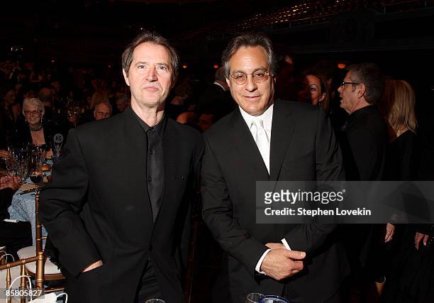 Garry Tallent and Max Weinberg attend the 24th Annual Rock and Roll Hall of Fame Induction Ceremony at Public Hall on April 4, 2009 in Cleveland,...